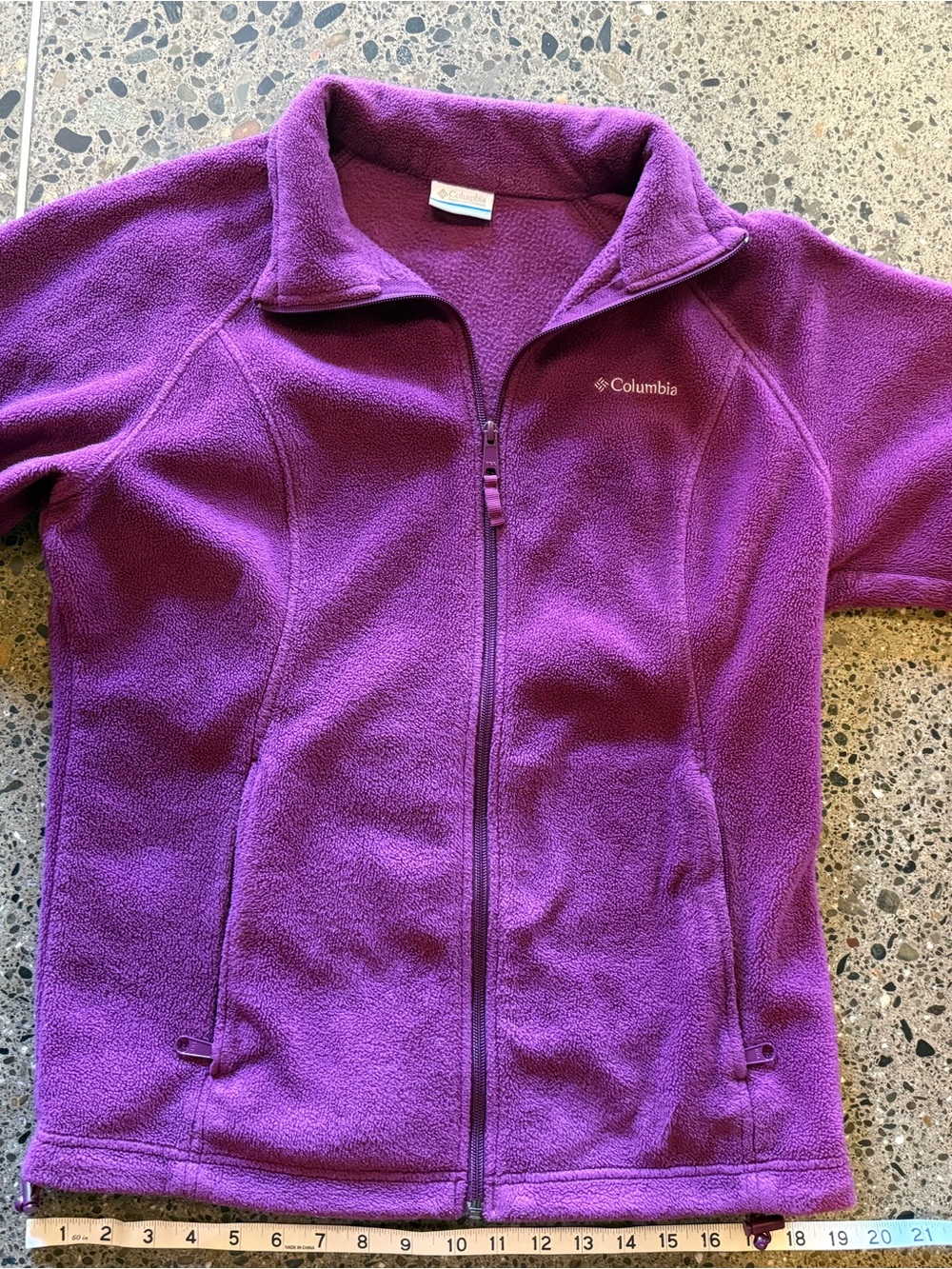 Columbia Womens Fleece Zip-Up Jacket, size large